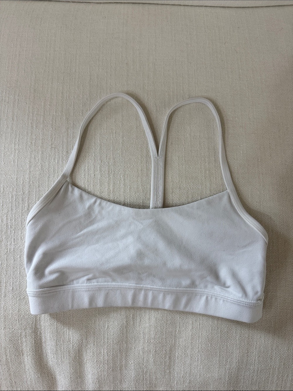 Women’s Size 6 Lululemon White Sports Bra